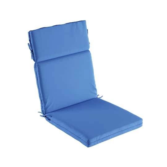 Hastings Home Blue High Back Patio Chair Cushion